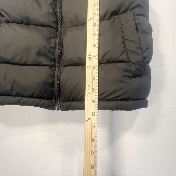 Old Navy Puffer Vest Black Size Large Sleeveless Fleece Inside Pockets Zippered - Picture 8 of 12
